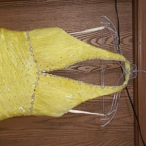 Yellow prom dress